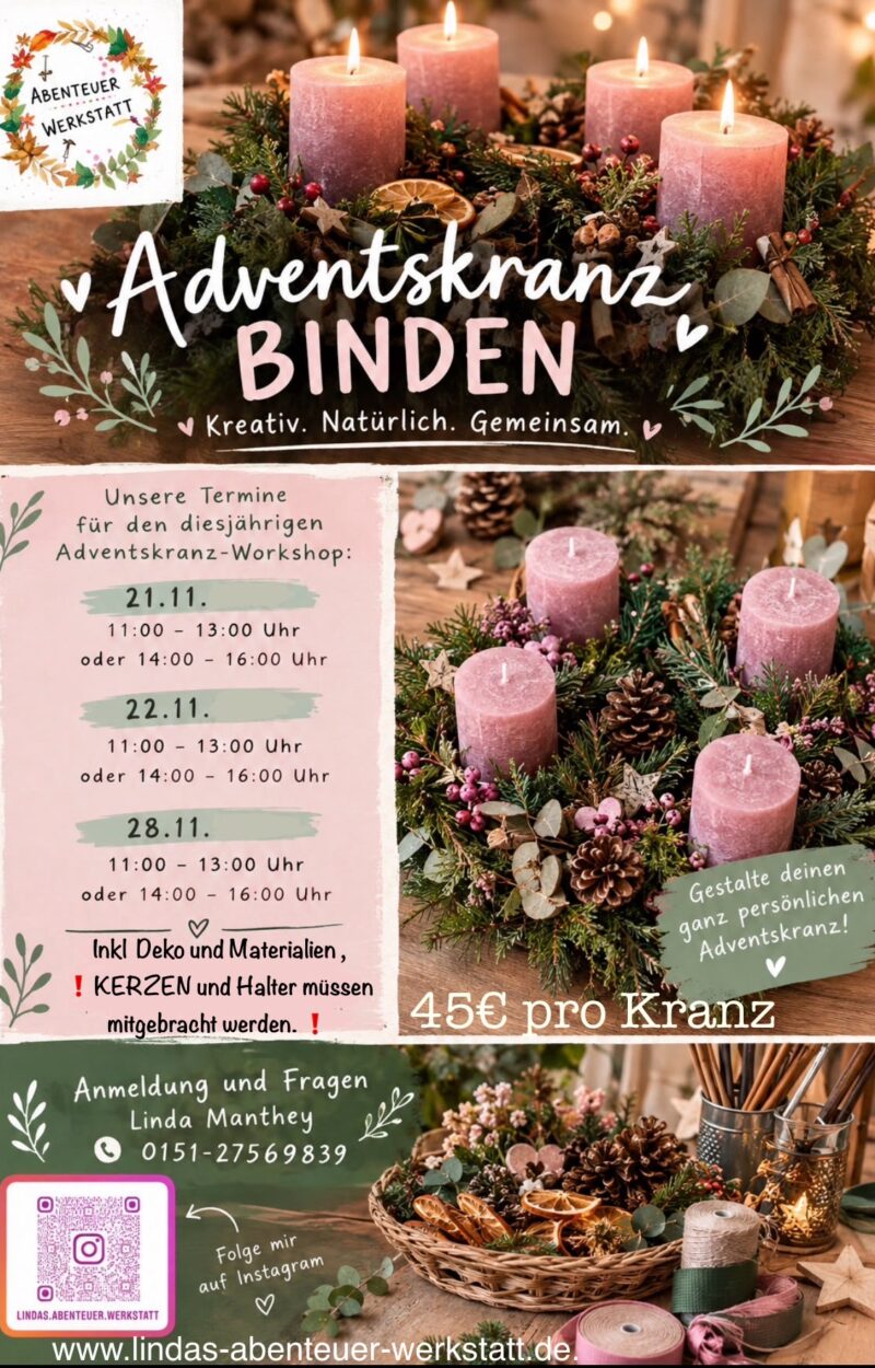 Adventskranzbinden Adventskranzbinden